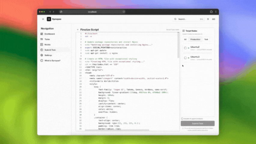 Deployment to production