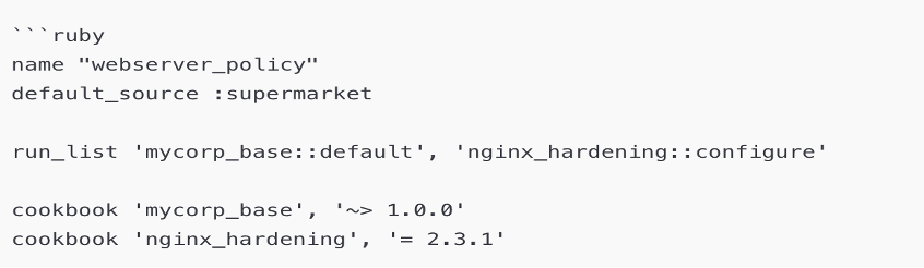 A Policyfile Example